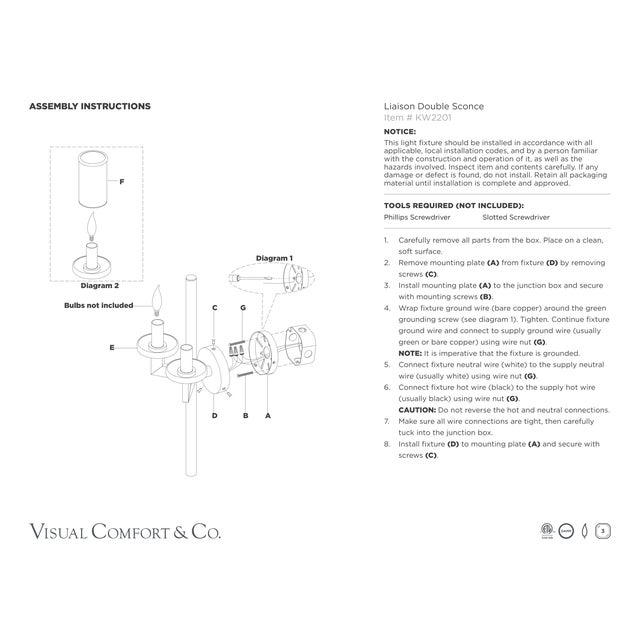 Visual Comfort Kelly Wearstler for Visual Comfort Signature Liaison Double Sconce in Polished Nickel For Sale - Image 4 of 5