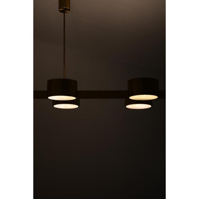Ceiling Lamp in Brass and Plastic by Hans-Agne Jakobsson, 1950s For Sale - Image 9 of 10