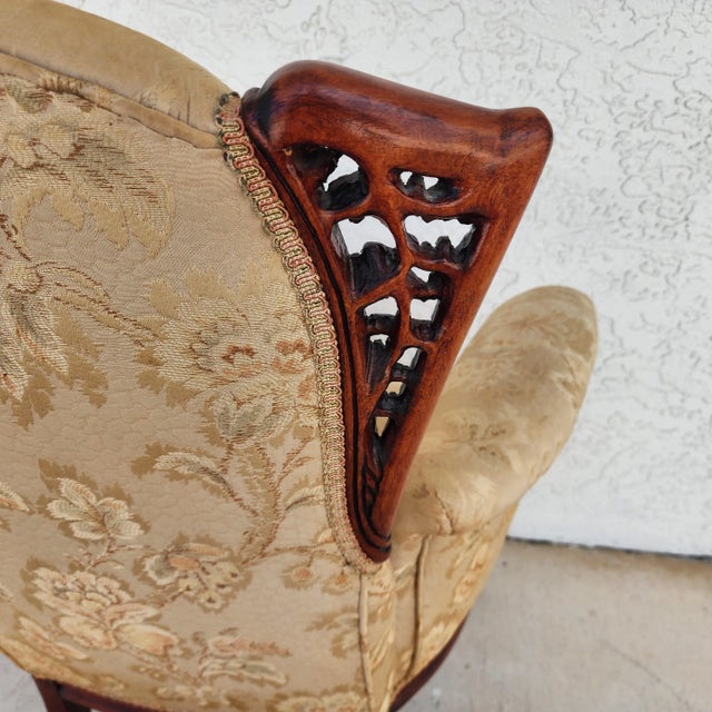 Grosfeld House Armchairs Rosewood Antique Set of 2 For Sale - Image 12 of 17