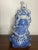 Vintage Chinese Blue & White Figures - Set of 2 For Sale - Image 10 of 13