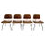 Early Set of Charles and Ray Eames for Herman Miller Chairs in Zebrawood For Sale - Image 10 of 10