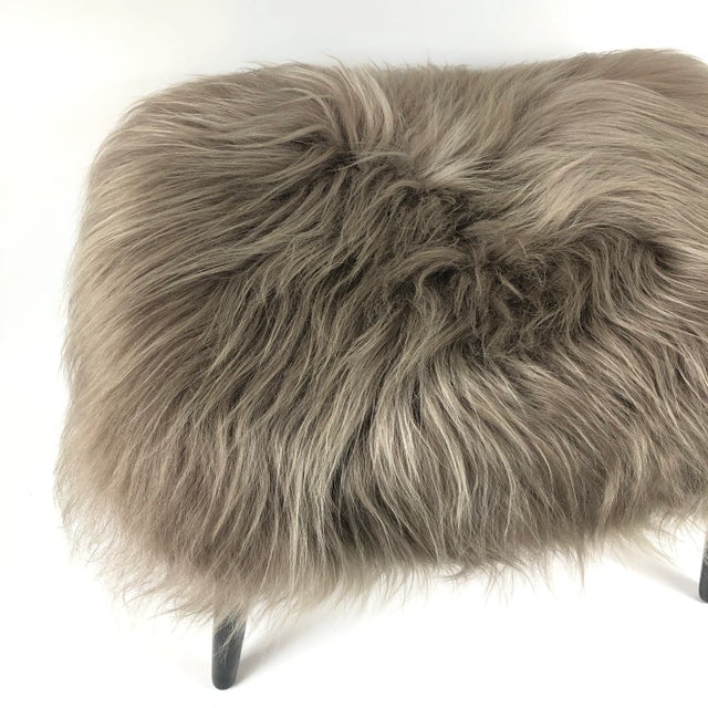 George Nelson Upholstered Danish Stool in the Style of George Nelson For Sale - Image 4 of 8