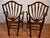 Brown 1920 Antique English Solid Walnut Shield-Back Set of Six Dining Chairs For Sale - Image 8 of 18
