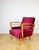 Vintage Art Deco Loft Armchair in Raspberry, 1960s For Sale - Image 9 of 13