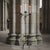 Hand Forged Iron Floor Candelabra 46″ (117cm) Antique Copper or Gold Patina 3-Arm Classic Scroll Candle Holder Rustic Decor For Sale - Image 6 of 11