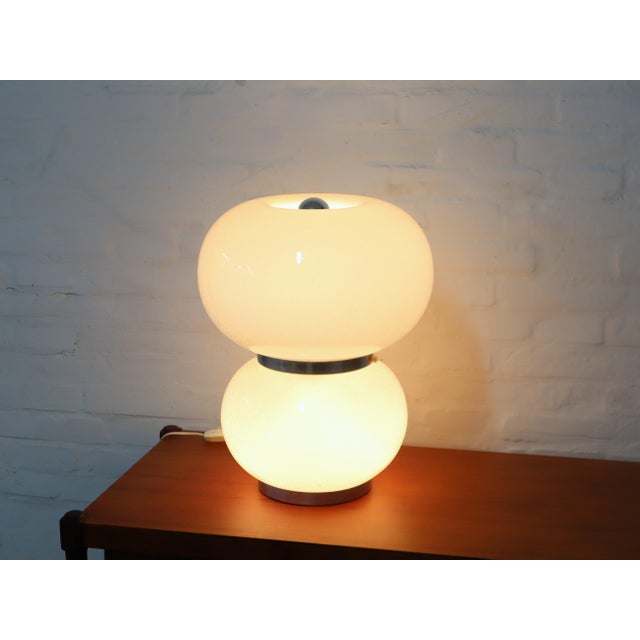 Murano Pulegoso Glass Table Lamp from Mazzega, 1970s For Sale - Image 12 of 12