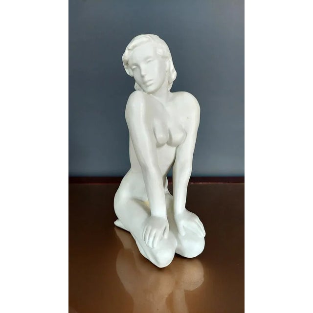 Ceramic Classic Rose Collection Sitting Woman Figure by Lore Friedrich Gronau for Rosenthal, Germany For Sale - Image 7 of 7