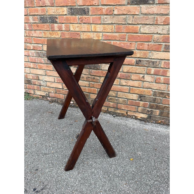 Antique English Side Tavern Table For Sale - Image 4 of 5