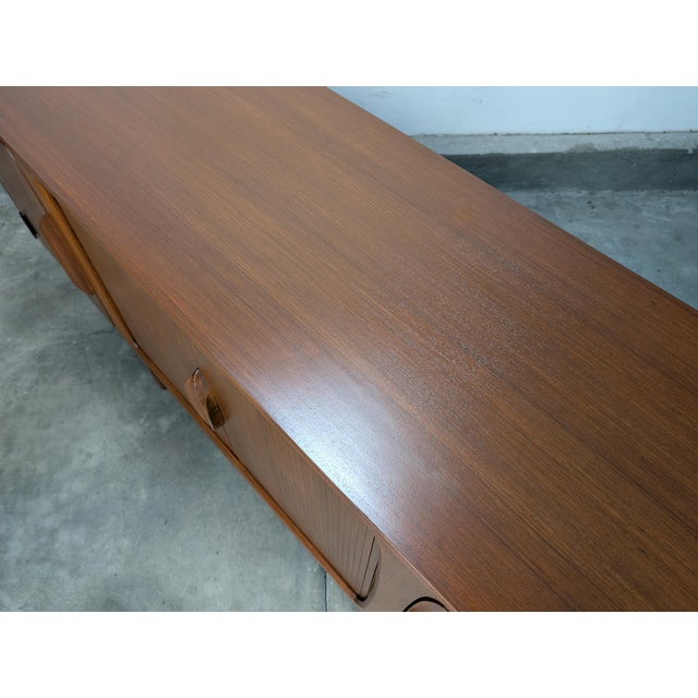 Vintage Mid Century Modern Teak Sideboard / Buffet Designed by Johannes Andersen, Attributed For Sale - Image 9 of 17