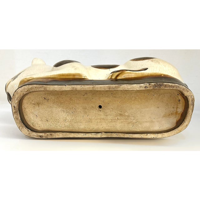 Black Chinese 19th-Century Porcelain Cizhou-Ware Cat "Pillow" For Sale - Image 8 of 8