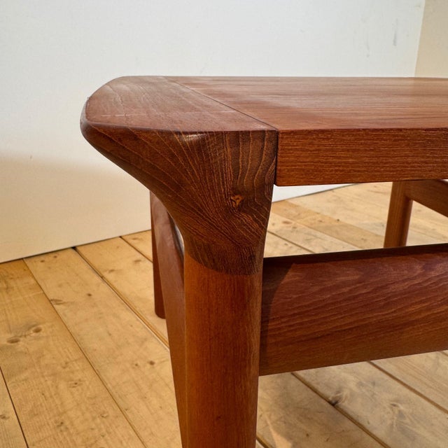Wood Vintage Teak Coffee Table, Denmark, 1960s For Sale - Image 7 of 10
