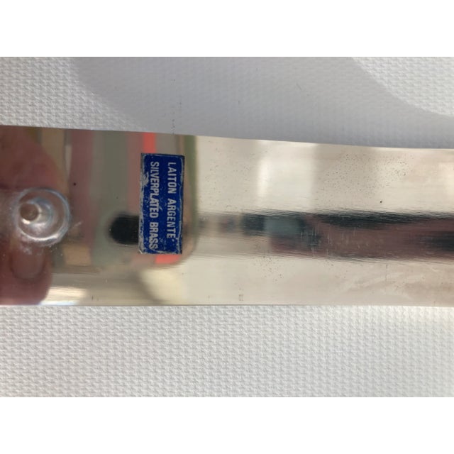 Metal Mid-Century Modern Italian Argente Silver Plate Ice Bucket For Sale - Image 7 of 11