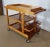 Blonde Mahogany Table with Wheels, 1960s For Sale - Image 3 of 18