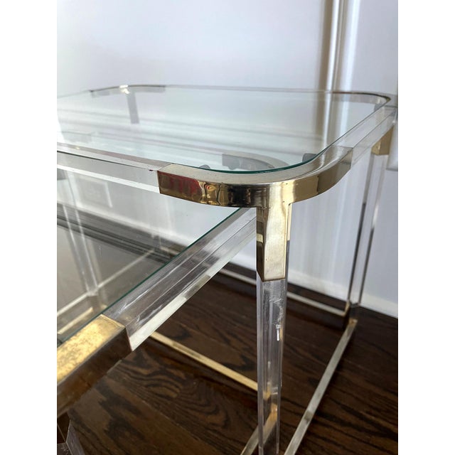 Metal 1970s Charles Hollis Jones Metric Line Nesting Tables For Sale - Image 7 of 9