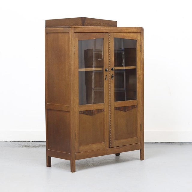 Brown Art Deco Liquor Cabinet or Bookcase For Sale - Image 8 of 8
