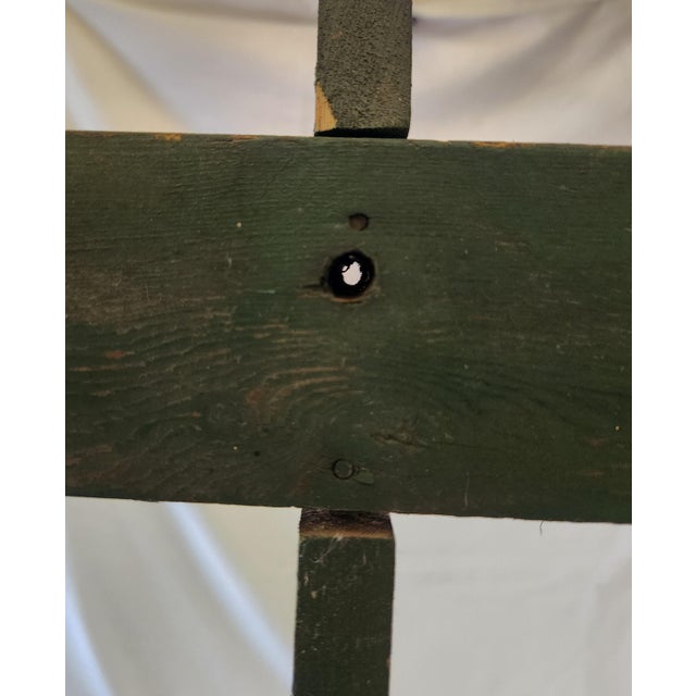 Vintage 1940's Wooden Handmade Folk Art Aviation Airplane Weathervane For Sale - Image 9 of 11