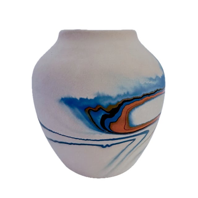 Nemadji Pottery Vase For Sale - Image 4 of 5