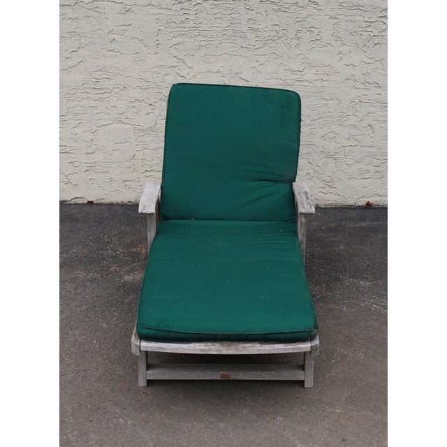 Gloster Pair of Teak Outdoor Patio Chaise Lounge Chairs For Sale - Image 14 of 18
