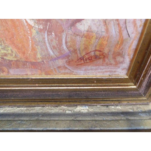 Mother and Child Portrait, 1960s, Oil on Board For Sale - Image 4 of 14
