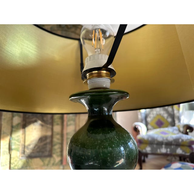Forest Green Vintage German Table Lamp from Kaiser-Leuchten, 1970s For Sale - Image 8 of 18