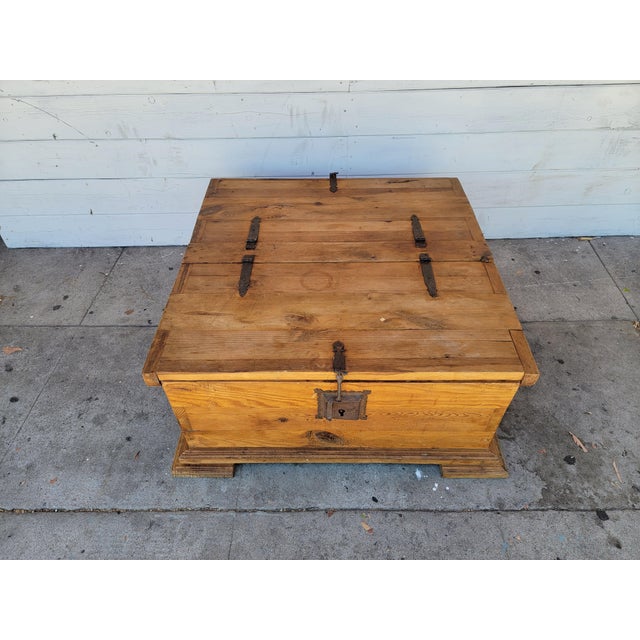 1980s Rustic Pine Coffee Table Chairish