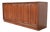 Broyhill Emphasis Mid-Century Modern Sculpted Walnut Sideboard Credenza, Newly Refinished For Sale