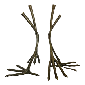 Pair of Anthropologie Bird Leg Bookends