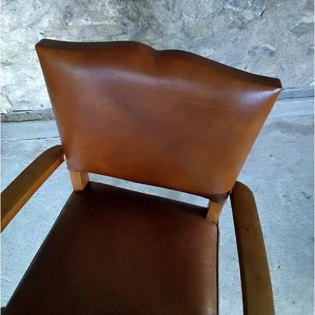 Set of Bridge Armchairs Mustache Back, 1950s For Sale - Image 4 of 8
