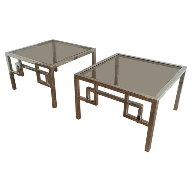 Design Chrome Side Tables, circa 1970 - A Pair For Sale - Image 10 of 10