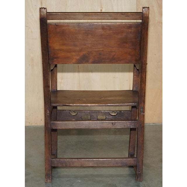 Antique Provincial Hand-Carved Elm and Fruitwood Chair, 1780-1820 For Sale - Image 13 of 18