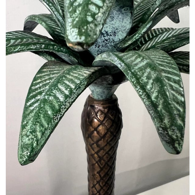 Late 20th Century Vintage Palm Beach Regency Palm Tree Table Lamp For Sale - Image 5 of 7