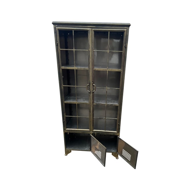 Industrial Locker Style Cabinet Shelf For Sale - Image 4 of 15