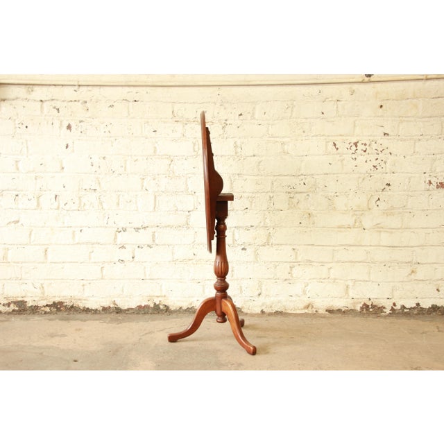 Stickley Brothers Quaint American Mahogany Tilt Top Side Table Chairish