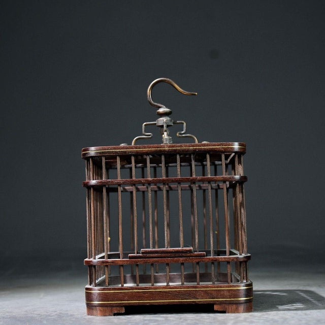 This charming vintage Chinese cricket cage (or insect cage) is a delightful example of traditional "Scholar's Objects"...