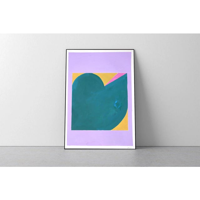 Purple 2022 "The Golden Rule" Abstract Color Field Acrylic Painting in Pastel Tones by Natalia Roman For Sale - Image 8 of 9