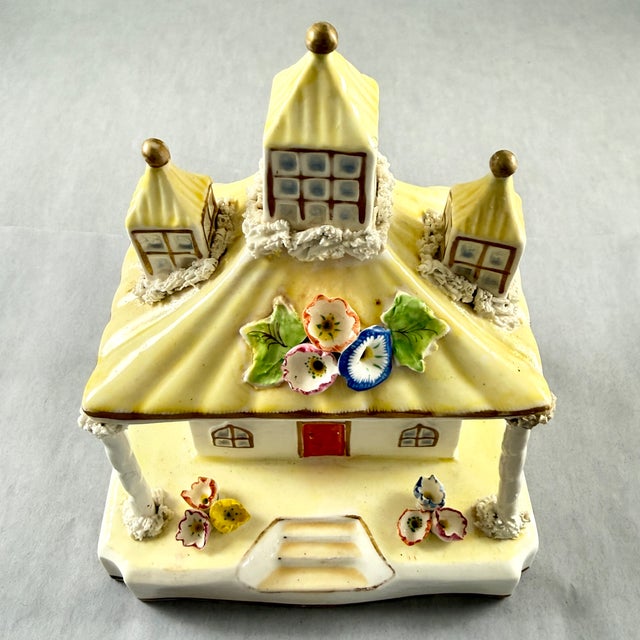 Victorian Staffordshire Three Chimney Cottage Pastille Burner For Sale - Image 3 of 13