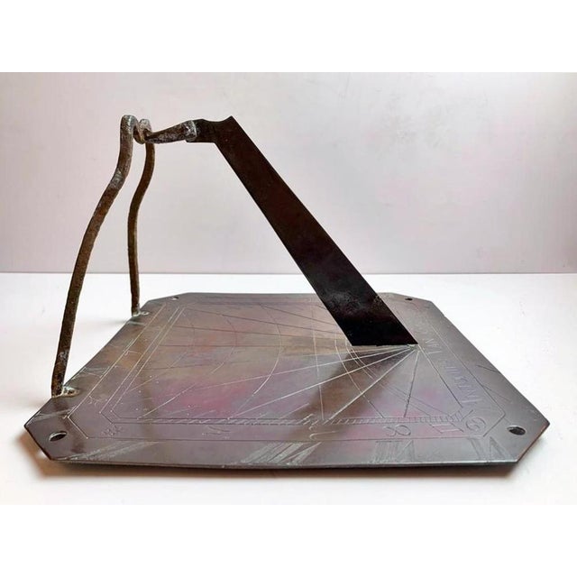 Metal Sundial in Red Copper, Late 18th Century For Sale - Image 7 of 11