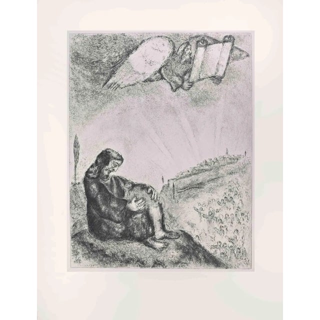 Marc Chagall, Prophecy on Jerusalem, Etching, 1956 For Sale
