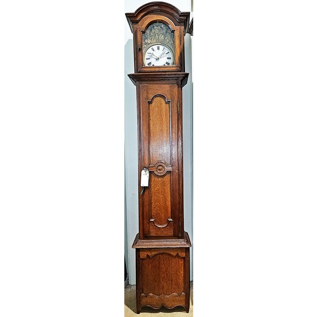 18c French Country Tall Case Grandfather Clock For Sale - Image 17 of 17
