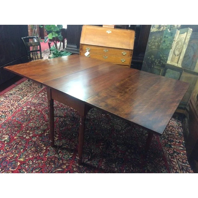 Vintage Drop Leaf Table, Cherry Drop Leaf Table For Sale - Image 9 of 10