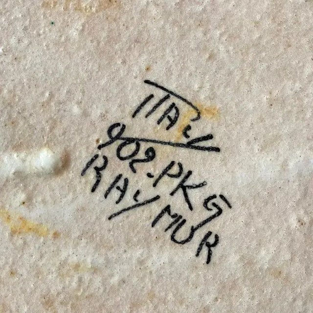 1960s Italian Midcentury Modern Abstract Lava Glaze Ashtray by Raymor For Sale - Image 12 of 12