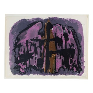 Alfred Manessier, Abstract Composition, 1975, Lithograph For Sale