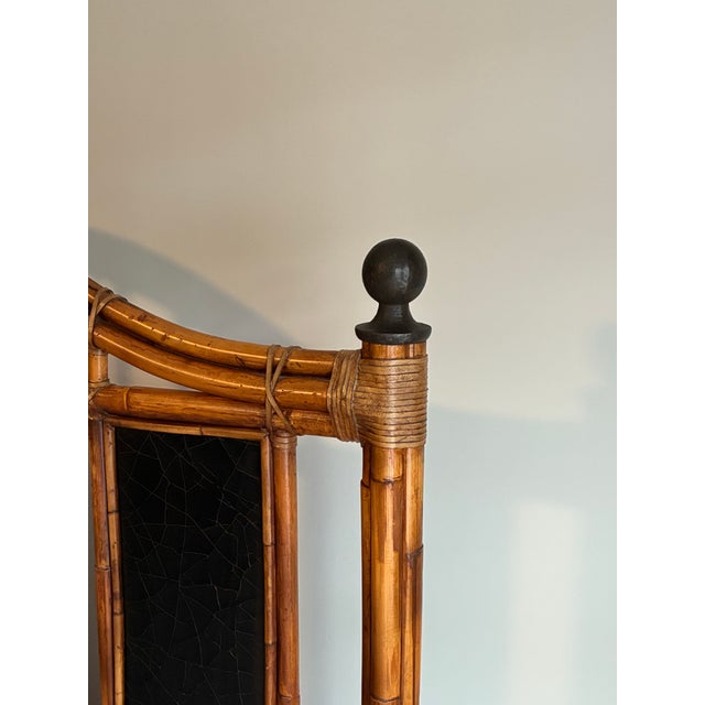 Late 20th Century Late 20th Century Milling Road by Baker British Colonial Bamboo Queen Bed Frame For Sale - Image 5 of 12