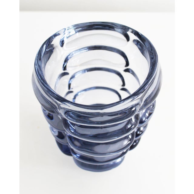 Vintage Bohemian Glass Vase by Vladislav Urban for Hermanova Hut Glasswork, 1962 For Sale - Image 10 of 15