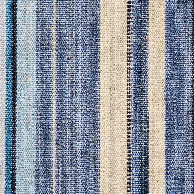 Contemporary Sample - Schumacher Nevado Fabric in Denim Blue For Sale - Image 3 of 6