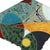 Contemporary "Listen Softly" by Michael Gustavson, Raku Ceramic Triptych Wall Sculpture, Teal Red and Burgundy Glaze, Contemporary California Art, Vibrant Colors For Sale - Image 3 of 7