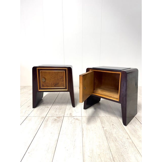Bedside Tables in the style of to Paolo Buffa, 1950s, Set of 2 For Sale - Image 9 of 16