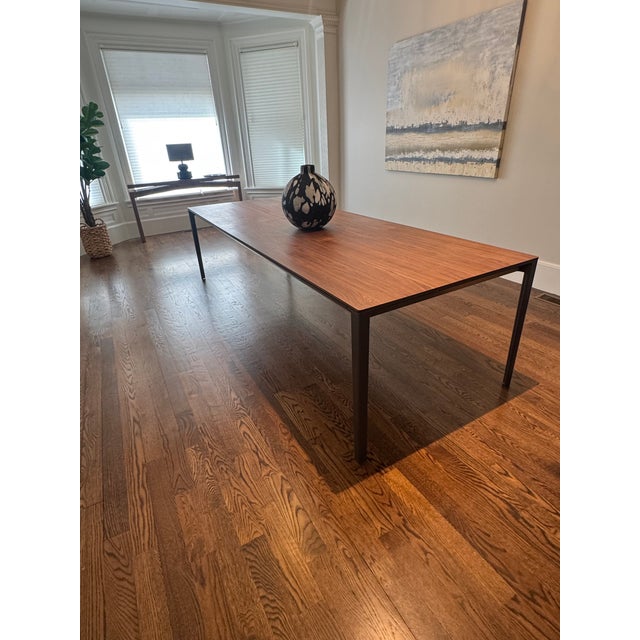 Wood Giacometti Dining Table – Solid Wood & Metal Modern Table For Sale - Image 7 of 8