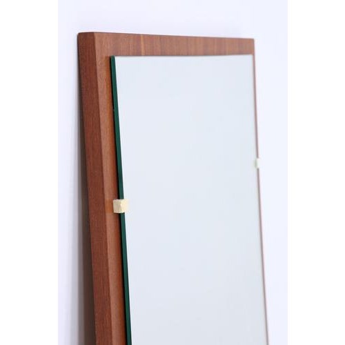 Mid-Century Wall Mirror from VEB Möbelwerk, 1960s For Sale - Image 4 of 8