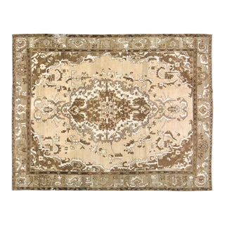 Vintage Turkish Kars Hand Knotted Wool Rug, 8'x10'x1" For Sale